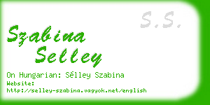 szabina selley business card