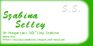 szabina selley business card